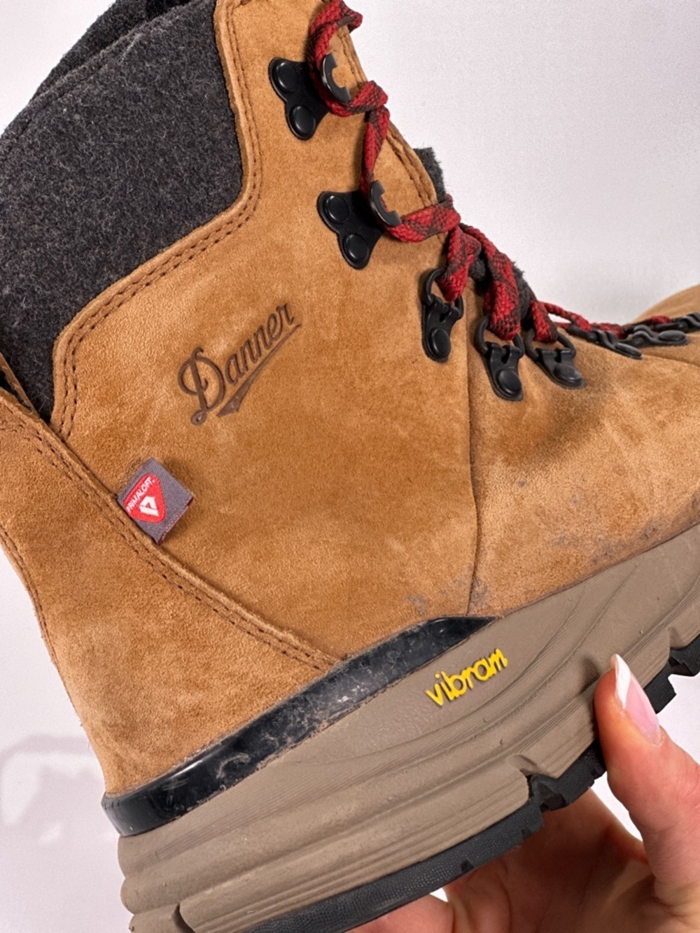 Danner Arctic 600 Side Zip Winter Boots 9.5 Brown Red Waterproof - Picture 8 of 14